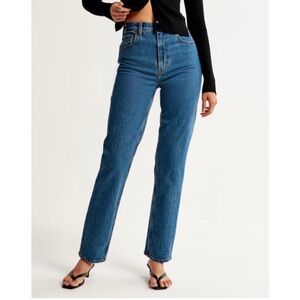 Abercrombie 90s straight ultra high rise  23 curve love